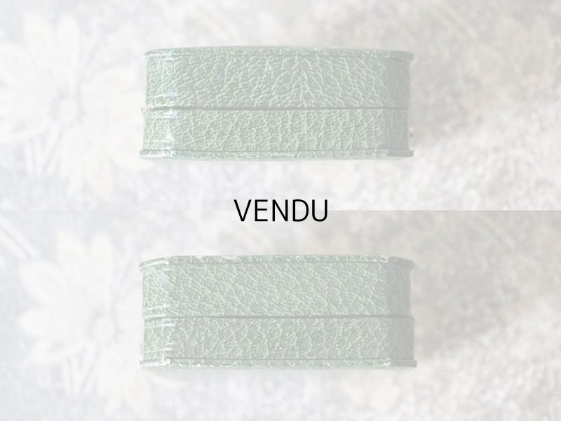 画像4: 1900年代 アンティーク ジュエリーボックス 金彩入り グリーン