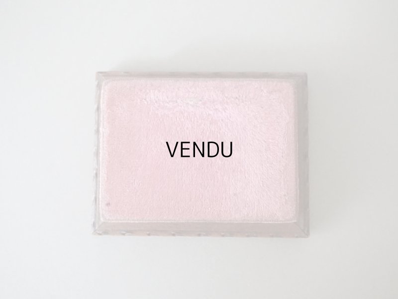 画像3: アンティーク とても小さな　ベルベットの台座 ピンク　13.4✗10.2✗4.2cm