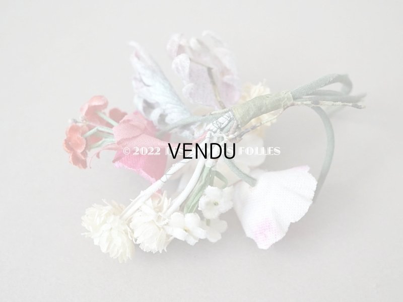 画像8: アンティーク ベルベットの小さな布花　ドールハット用