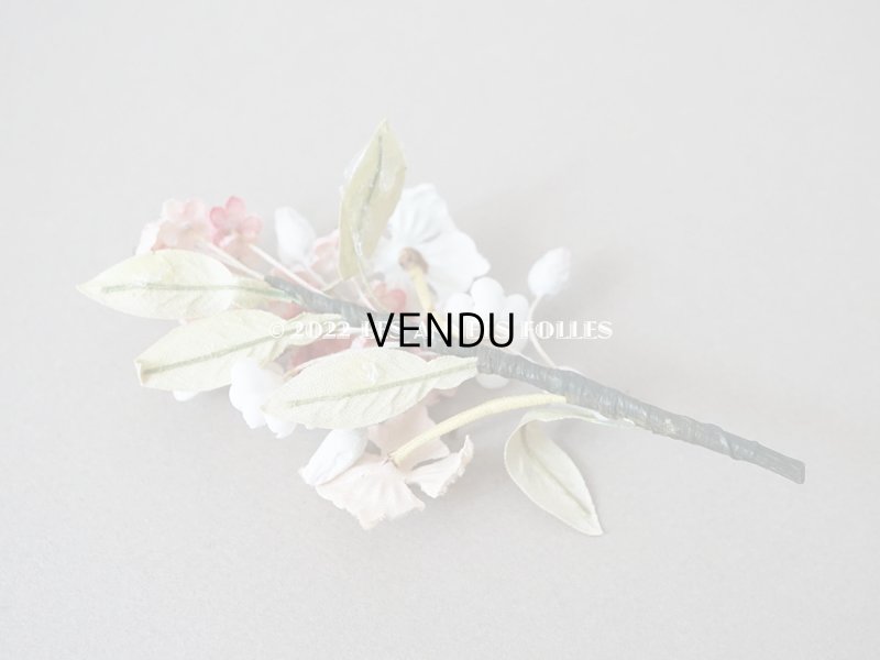 画像5: アンティーク ベルベットの小さな布花 ドールハット用