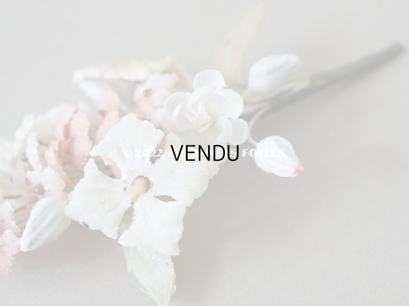 画像4: アンティーク ベルベットの小さな布花 ドールハット用