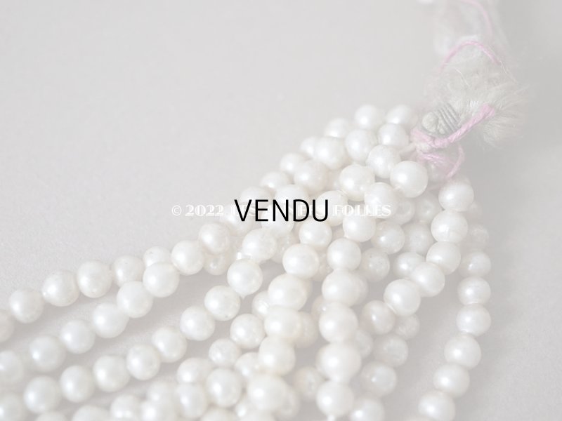 画像3: 1920年代 アンティーク スフレビーズ  フェイクパール 吹きガラス製 約 4.5mm 約550ピース