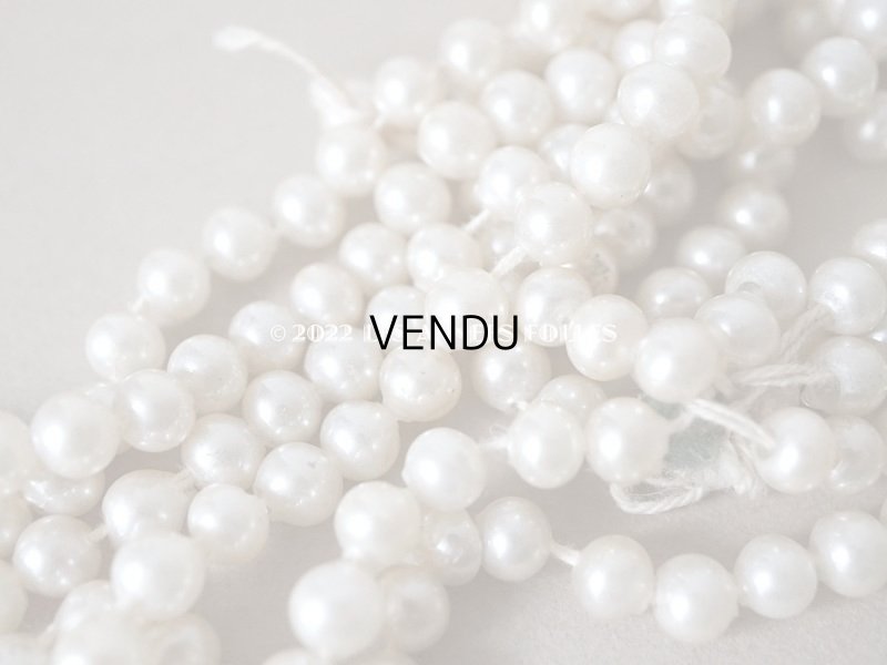 画像3: 1920年代 アンティーク スフレビーズ  フェイクパール 吹きガラス製 約 6mm 約260ピース
