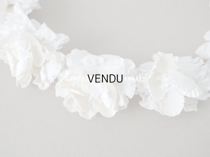 画像8: 1900年代 アンティーク 薔薇の布花のティアラ 花冠