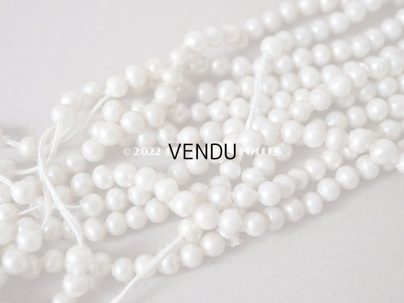 画像4: 1920年代 アンティーク スフレビーズ  フェイクパール 吹きガラス製 約 4.5mm 約550ピース