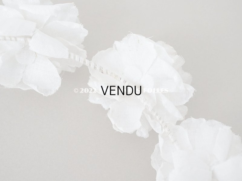 画像4: 1900年代 アンティーク 薔薇の布花のティアラ 花冠