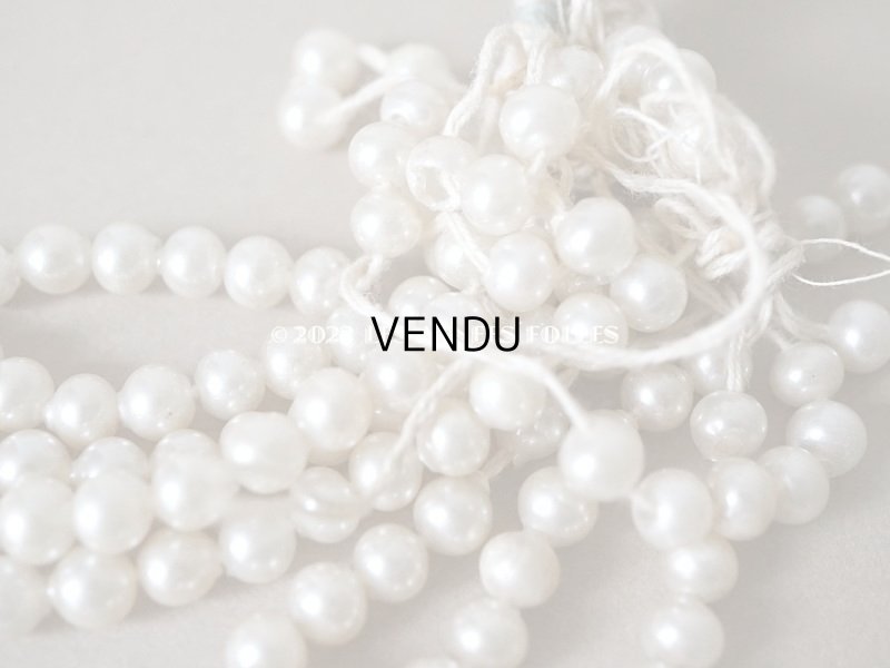画像4: 1920年代 アンティーク スフレビーズ  フェイクパール 吹きガラス製 約 6mm 約260ピース