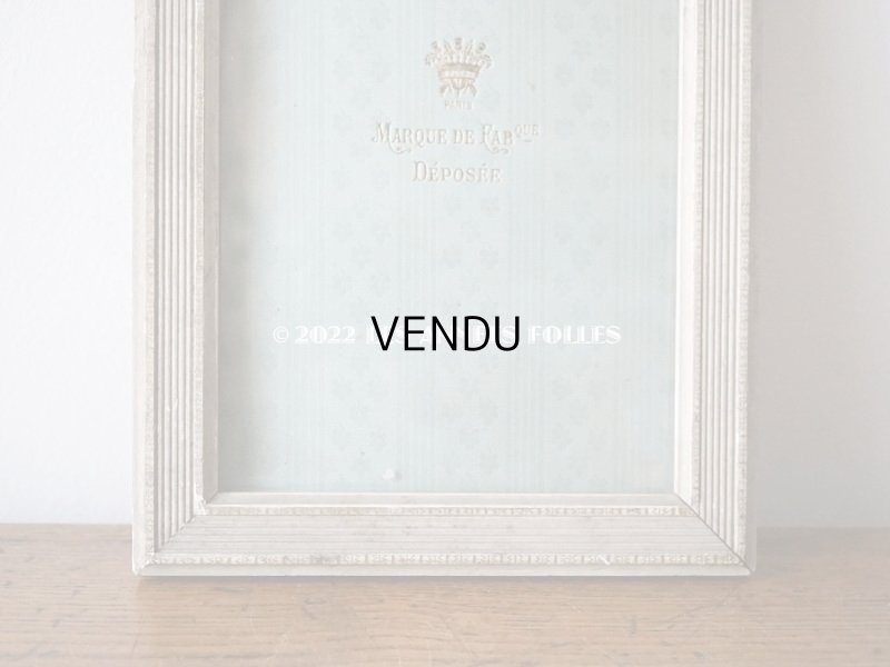 画像5: アンティーク  リボン装飾の大きなフォトフレーム　王冠のトレードマーク パリのアトリエ