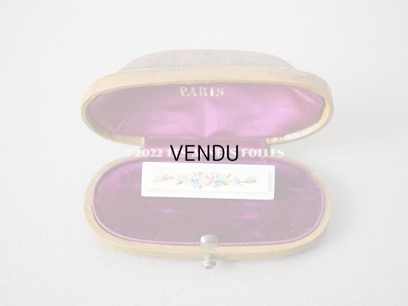 画像9: 19世紀末　アンティーク 本革製 ブローチ用 ジュエリーボックス　キャメル