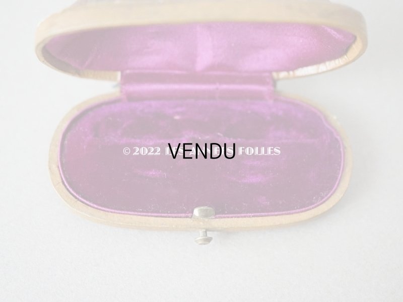 画像6: 19世紀末　アンティーク 本革製 ブローチ用 ジュエリーボックス　キャメル