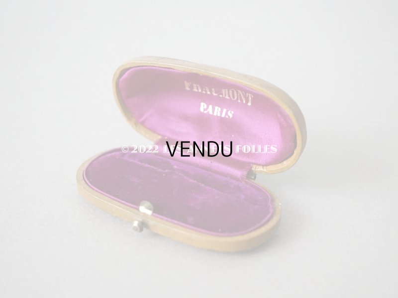 画像8: 19世紀末　アンティーク 本革製 ブローチ用 ジュエリーボックス　キャメル