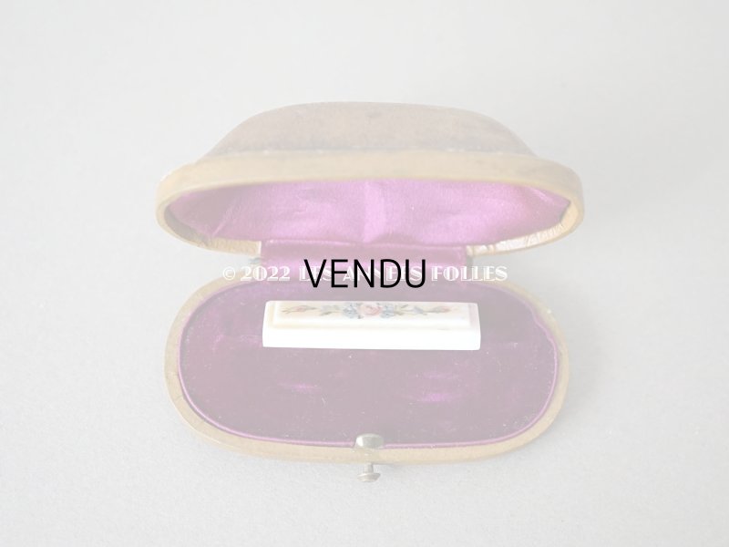 画像10: 19世紀末　アンティーク 本革製 ブローチ用 ジュエリーボックス　キャメル