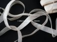 画像2: アンティーク   シルク製 リボン 7mm幅 オフホワイト 約50m リボン刺繍 & ロココトリム (2)