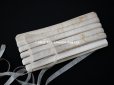画像3: アンティーク   シルク製 リボン 7mm幅 オフホワイト 約50m リボン刺繍 & ロココトリム (3)