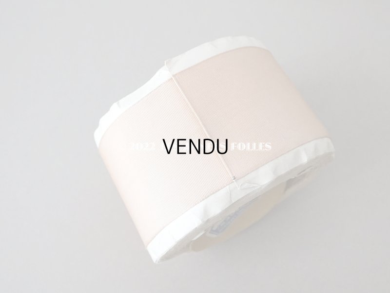 画像4: 未使用 1900年代 アンティーク 幅広 グログランリボン 淡いピンクオレンジ 10m 幅5.4cm COMPTOIR DE RUBANS COLORIS 406 - AUX GALERIES LAFAYETTE -