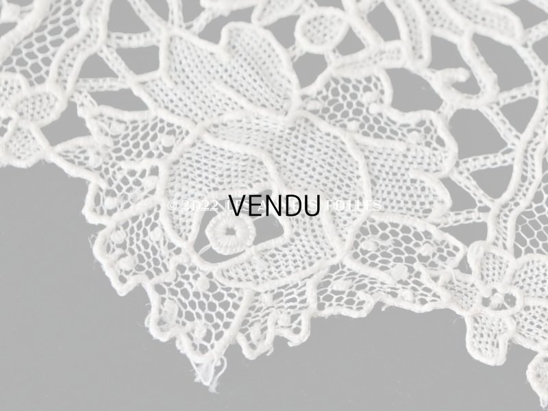 画像6: 19世紀末 アンティーク ニードルレース ポワンドガーズのボーダー 177cm 　幅4.2cm【ポワン・ド・ガーズ】 