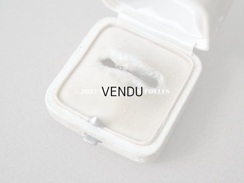 画像8: アンティーク 本革製 リングボックス 　ダブルモノグラムのメタルモチーフ付き　　ジュエリーボックス 