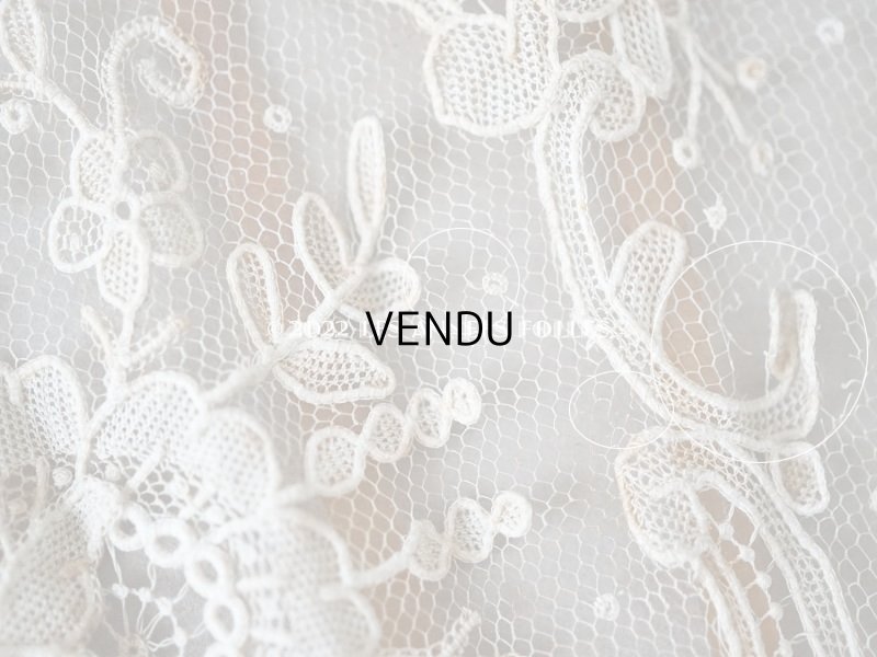 画像13: 19世紀　アンティーク ファン ポワンドローズ  【ポワン・ド・ローズ】【ポワン・ド・ガーズ】