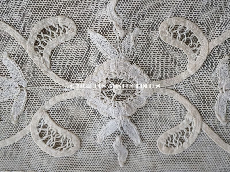 画像3: アンティーク 小さなクッションカバー プリンセスレース 41.5×26cm