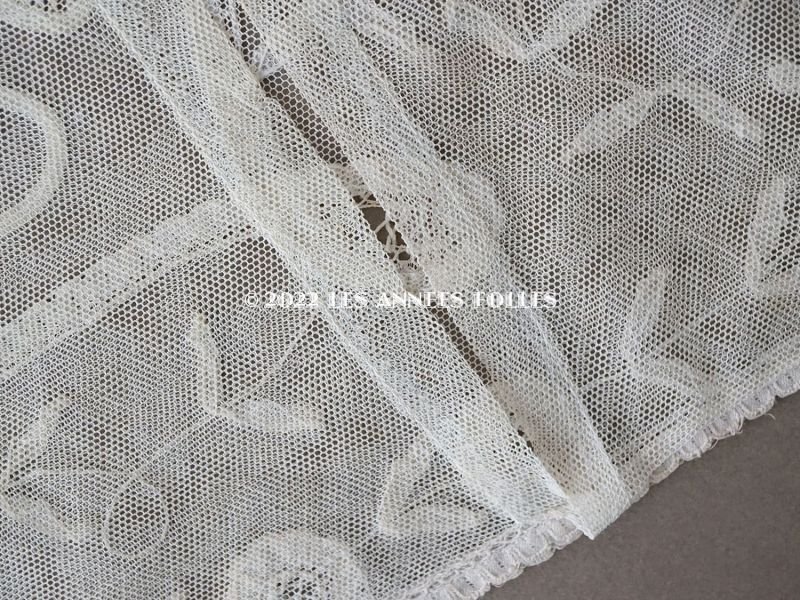 画像8: アンティーク 小さなクッションカバー プリンセスレース 41.5×26cm