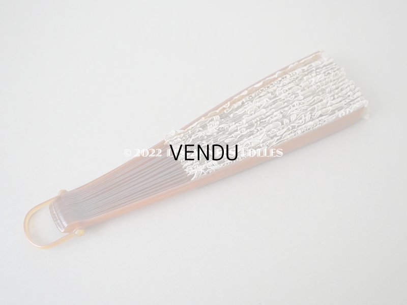 画像4: 19世紀　アンティーク ファン ポワンドローズ  【ポワン・ド・ローズ】【ポワン・ド・ガーズ】