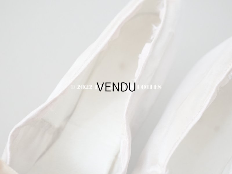 画像17: 1860~1870年代 ナポレオン3世時代 アンティーク 小さなシューズ パウダーピンクのシルクサテン