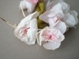 画像9:  アンティーク 薔薇の布花 クォーターロゼット咲き コサージュ