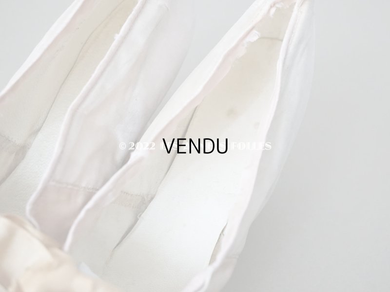 画像16: 1860~1870年代 ナポレオン3世時代 アンティーク 小さなシューズ パウダーピンクのシルクサテン