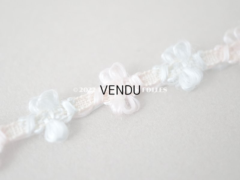 画像4: アンティーク パウダーピンク＆パウダーブルー　ロココトリム  幅9~10mm