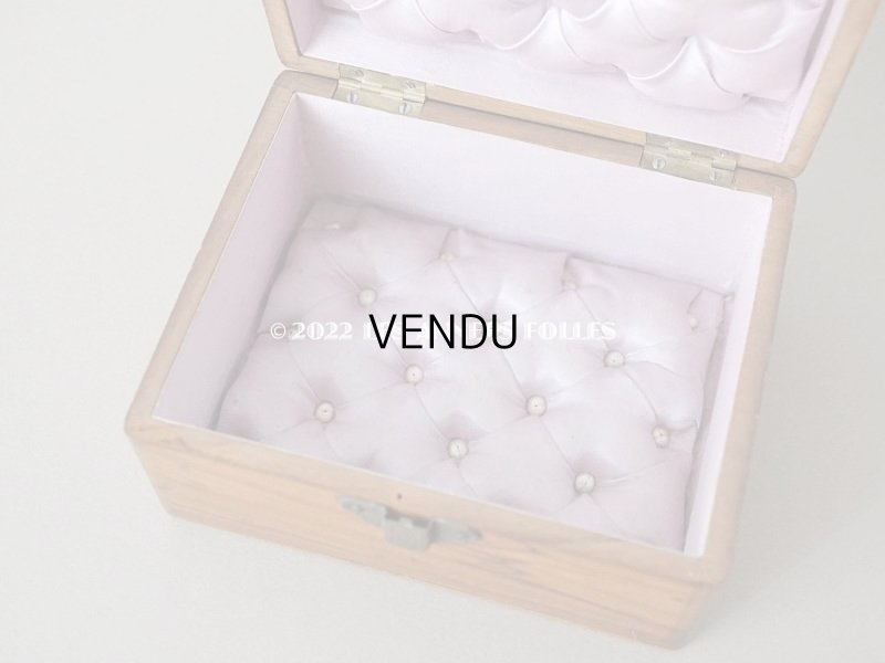 画像11: アンティーク モシュリンヌ　菫のジュエリーボックス シルク製クッション