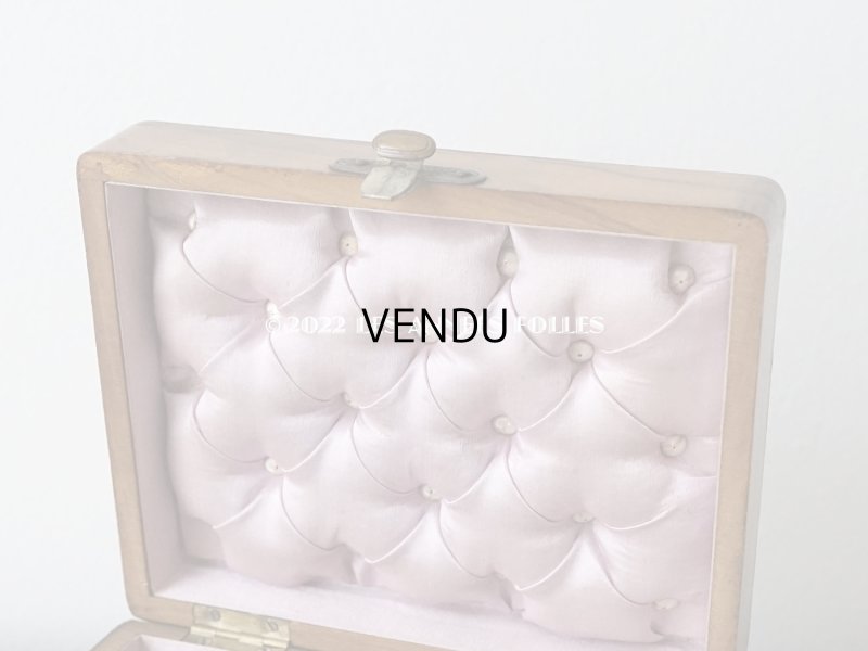 画像9: アンティーク モシュリンヌ　菫のジュエリーボックス シルク製クッション