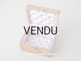 アンティーク モシュリンヌ　菫のジュエリーボックス シルク製クッション