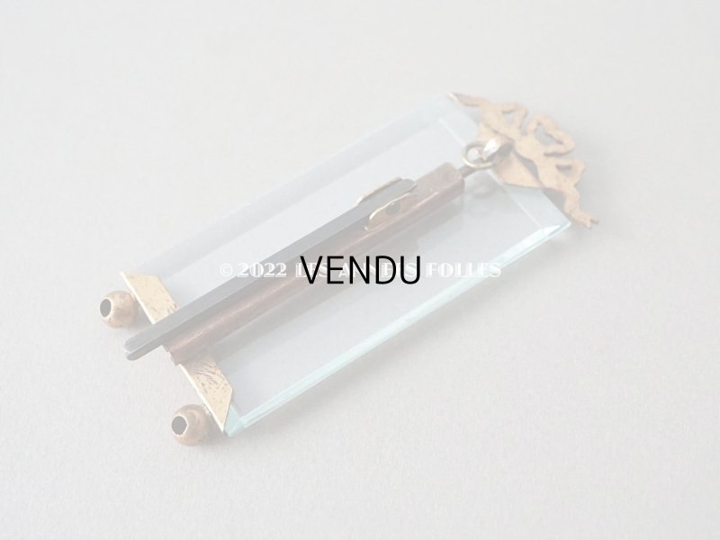 画像7: アンティーク ドール用 小さなフォトフレーム  リボンモチーフ付き