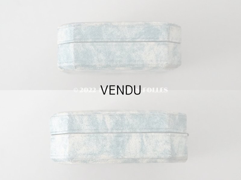 画像6: 1900年代 アンティーク ジュエリーボックス 金彩入り グリーンのマーブル