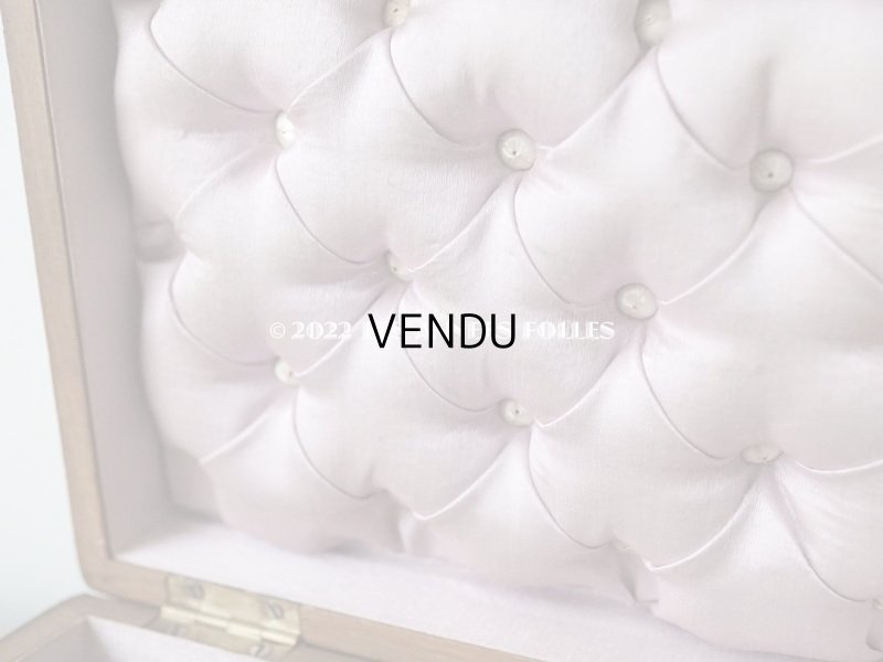 画像10: アンティーク モシュリンヌ　菫のジュエリーボックス シルク製クッション