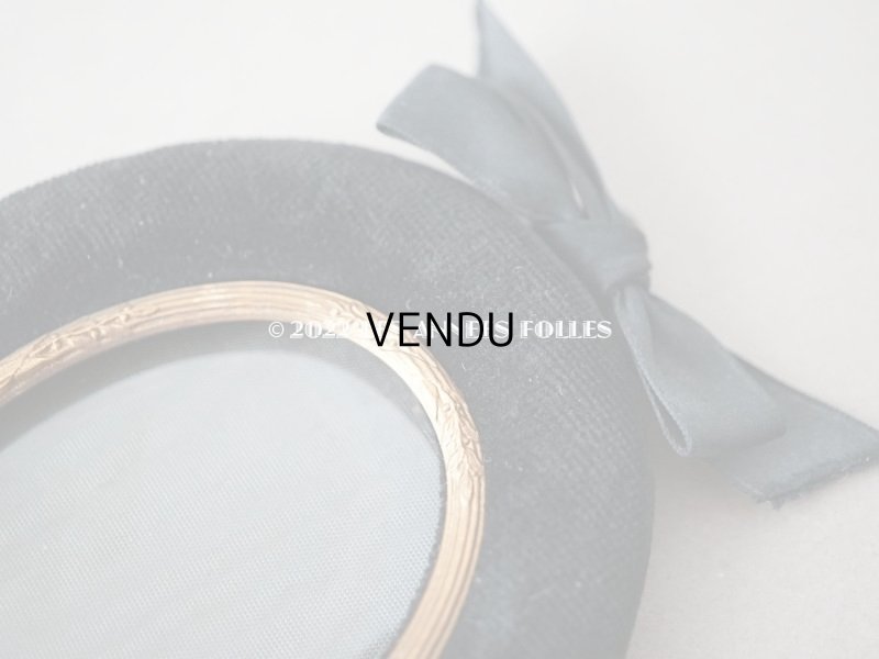 画像4: アンティーク リボンが結ばれた ベルベットのフォトフレーム  