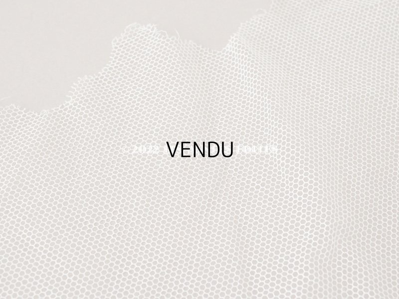 画像4: アンティーク リボン柄の刺繍入り 幅広チュールレース 幅26.5cm