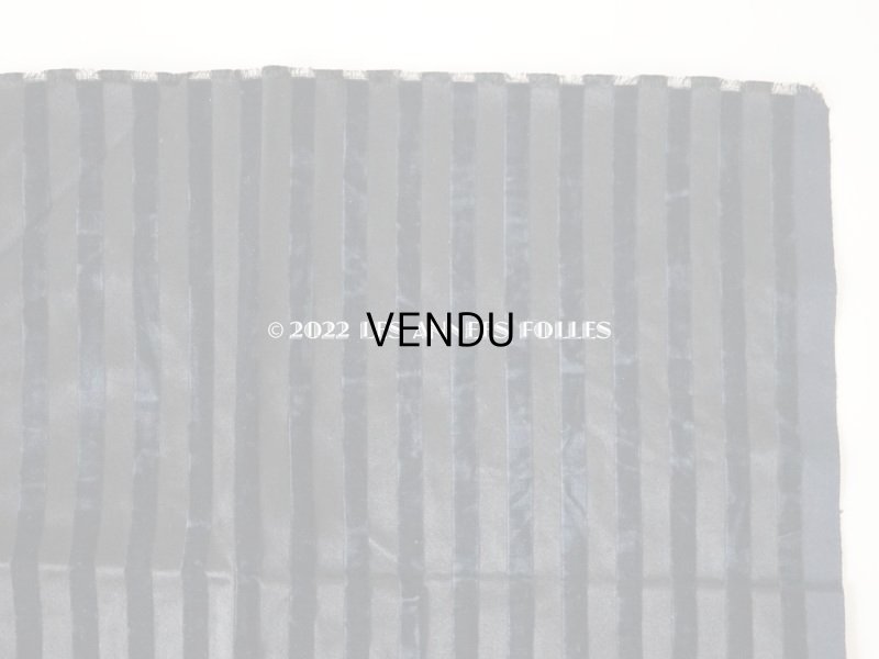 画像6: 1920年代 アンティーク ファブリック ストライプ シルク製ベルベット＆サテン 36×47cm