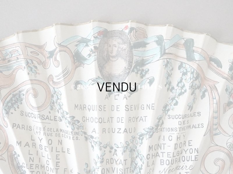 画像8: アンティーク 『マルキーズ・ ドゥ・セヴィニエ』のファン - MARQUISE DE SEVIGNE PARIS -
