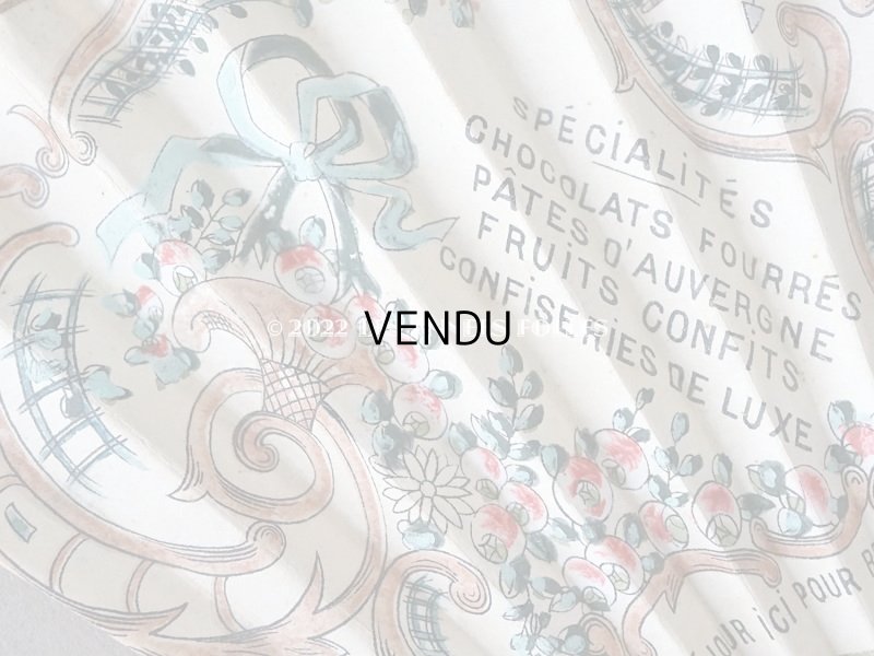 画像9: アンティーク 『マルキーズ・ ドゥ・セヴィニエ』のファン - MARQUISE DE SEVIGNE PARIS -