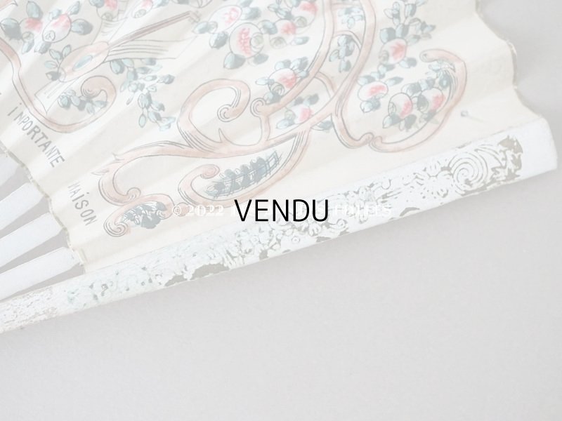 画像7: アンティーク 『マルキーズ・ ドゥ・セヴィニエ』のファン - MARQUISE DE SEVIGNE PARIS -