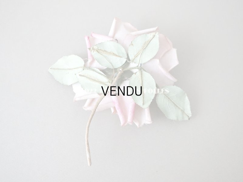 画像5: 1900年代 アンティーク　薔薇の大きな布花 淡いピンク　