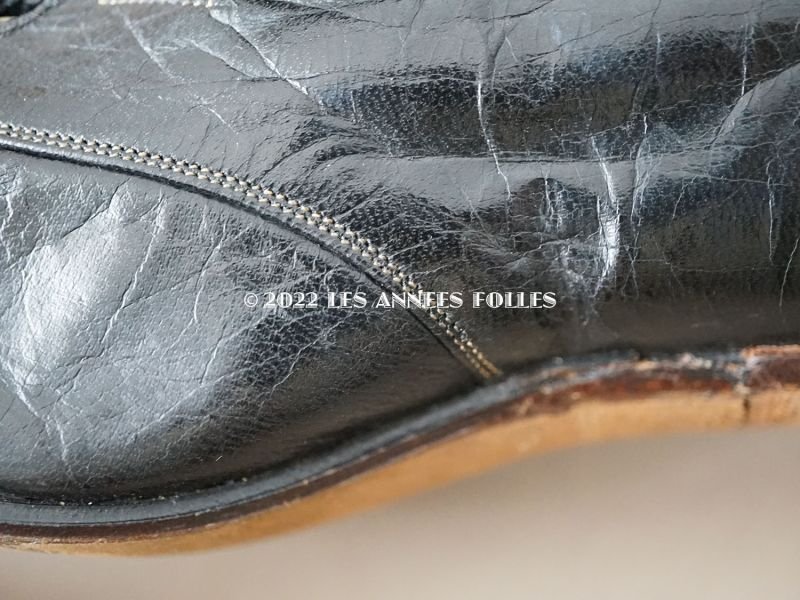 画像13: 19世紀末 アンティーク 大きなリボンが結ばれた  小さなレザーシューズ