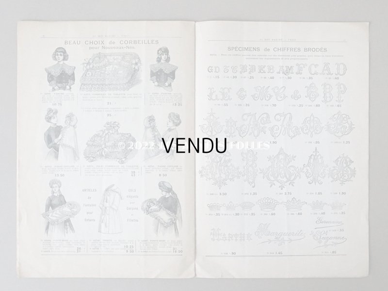 画像11: アンティーク ボンマルシェのカタログ ベビー服＆子供服　ALBUM DES LAYETTES - AU BON MARCHE -