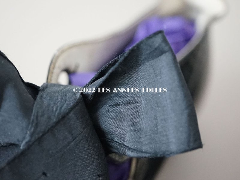 画像16: 19世紀末 アンティーク 大きなリボンが結ばれた  小さなレザーシューズ