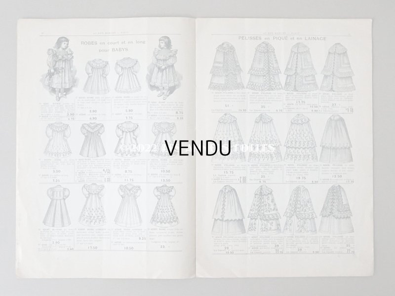 画像8: アンティーク ボンマルシェのカタログ ベビー服＆子供服　ALBUM DES LAYETTES - AU BON MARCHE -