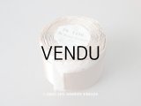 1900年代 アンティーク 幅広 グログランリボン ピンクベージュ 　幅5.3cm 