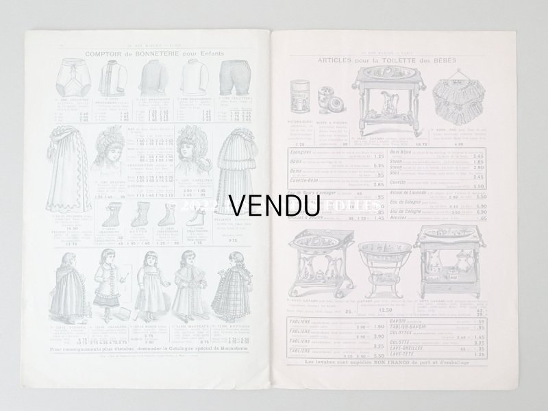 画像13: アンティーク ボンマルシェのカタログ ベビー服＆子供服　ALBUM DES LAYETTES - AU BON MARCHE -