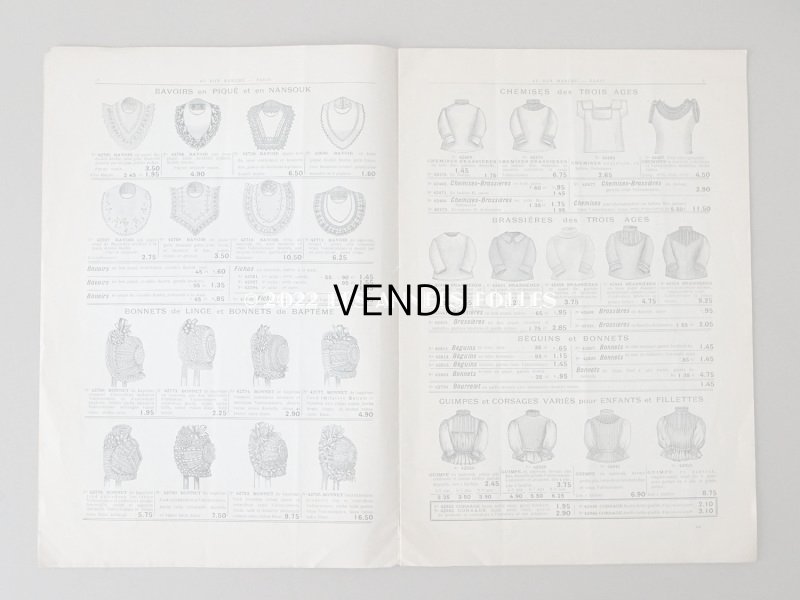 画像7: アンティーク ボンマルシェのカタログ ベビー服＆子供服　ALBUM DES LAYETTES - AU BON MARCHE -