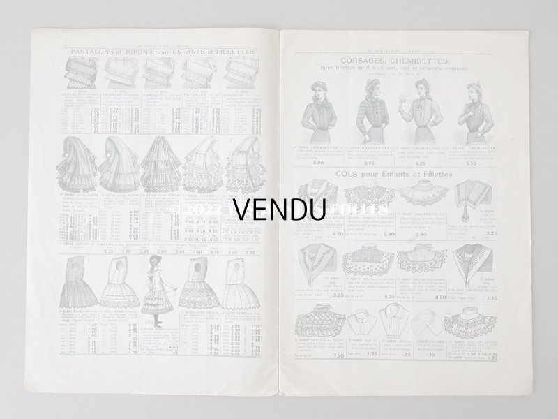 画像5: アンティーク ボンマルシェのカタログ ベビー服＆子供服　ALBUM DES LAYETTES - AU BON MARCHE -